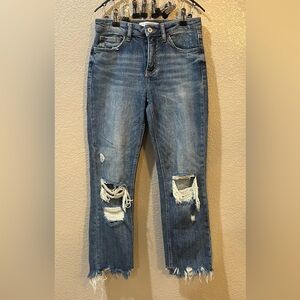 Stylish Distressed Denim Boyfriend Jeans